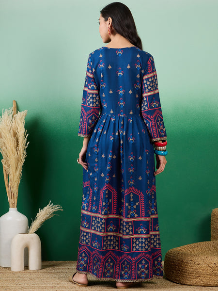 Women Party Wear Maxi Length Ethnic Gown Dress