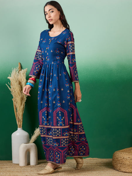 Women Party Wear Maxi Length Ethnic Gown Dress