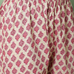 Women Pink Digital Printed V-neck Kurta with Trouser & Dupatta