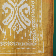 Sangira Women Cotton Printed V-neck, Straight Kurta with Trouser & Dupatta