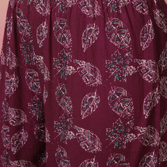 Women Green Floral Printed Hand Work Anarkali Kurta with Trouser & Dupatta