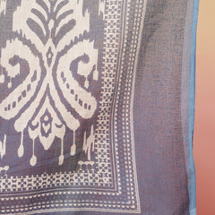 Sangira Women Cotton Printed V-neck, Straight Kurta with Trouser & Dupatta