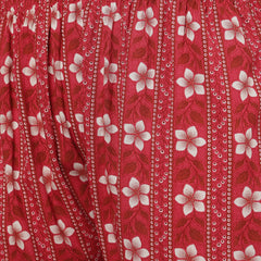 ANAISA Women Viscose Rayon Round Neck, Calf Length, Printed Kurta with Trouser & Dupatta