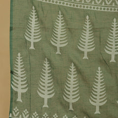Women Green Regular Wear Kurta With Trouser & Dupatta